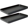 Gerichte 2er Set 34x18 cm, Titanschwarz