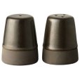 Salz- und Pfefferset H6 cm, Metallisches Braun