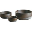 Schale 3er Set, Metallisches Braun