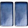 Platte 2er Set 34x18 cm, Mitternachtsblau