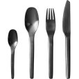 Besteckset 16er Set, Mattschwarz