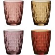 Mosaic Trinkglas 4er Set 34 cl, Rot