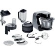 K&uuml;chenmaschine 1000W inkl. 11er Set Zubeh&ouml;r, Schwarz/Dunkelsilber