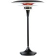 Tischlampe H48,4 cm, Mattschwarz/Rot gl&auml;nzend