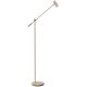 Stehlampe dimmbar H134 cm, Nougat/Messing