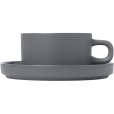 Teetasse mit Untertasse 2er Set. 17 cl, Zinn