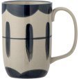 Becher 45 cl, Blau/Gemustert