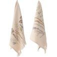 Geschirrtuch 2er Set 45x70 cm, Natur