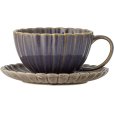 Tasse mit Untertasse 22 cl, Lila