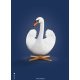 White Swan Poster A5, Dunkelblau