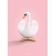 White Swan Poster A5, Rosa