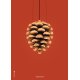 The Pinecone Poster 50x70 cm, Rot