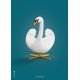 The Swan Poster 70x100 cm, Petroleum Blau