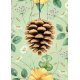 Flora The Pinecone Poster 50x70 cm, Grün