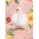 Flora The Swan Poster 50x70 cm, Rosa