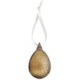 Cooee Design Gry Glas-Eier 2er Set 4,5 cm, Cognac