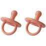 Silikon Schnuller 2er Set, Coral