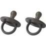 Silikon-Schnuller 2er Set, Stone Grey