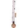 Schnullerband mit Klettverschluss 22 cm, Chestnuts