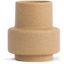 Ceramic Vase H10 cm, Soft Ochre