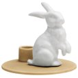 Hase Kerzenhalter H8 cm, Mustard