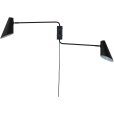 Wandleuchte mit 2 Armen, H46 cm