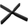 Untersetzer 21 cm, Schwarz