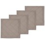 45x45 cm 4er Set, Taupe