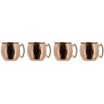 Mini Shot Glas Kupfer/Stahl 4er Set 8 cl