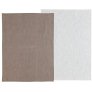 Taupe/Weiß