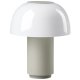 Moon Lampe H22 cm, Warmgrau