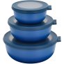 Schüssel-Set Low 3-teilig, Vivid Blue