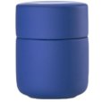 Glas mit Deckel H10,3 cm, Indigoblau
