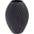 River Vase H26 cm, Schwarz