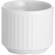 Plissé Eierbecher 4,8 cm, Weiß