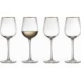 Gold Weißweinglas 4er Set 30 cl