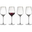 Gold Rotweinglas 4er Set 40 cl