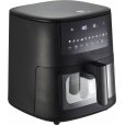 Heißluftfritteuse mit Fenster 6,5 L, Mattschwarz