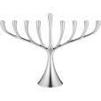 Menorah Kerzenhalter H27 cm, Blankstahl