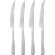 Steakmesser 4er Set, Matter Stahl