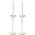Kerzenst&auml;nder 2er Set H25 cm, Blankstahl