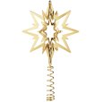Weihnachtsbaumspitze Stern Klein, Vergoldetes Messing