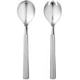 Salatbesteck 2er Set, Stahl glänzend