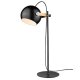 Tischlampe H50 cm, Schwarz/Eiche