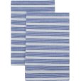Geschirrtuch 2er Set 50x70 cm, Blau/Weiß