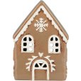 Leuchtturm Lebkuchen-Schneekristall H14 cm