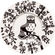 Untertasse 16 cm, Schwarz/Wei&szlig;