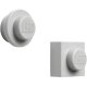 Magnet 2er Set, Grau