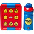 Brotdose-Set Iconic 1 L/390 m, Rot/Blau