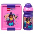 Brotdose-Set Friends 1 L/390 ml, Pink/Lila